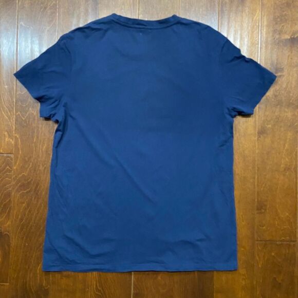 G-Star Raw Basic Fit Cube Logo Cotton Navy Blue T-Shirt Men's Size Extra Large - Picture 5 of 8